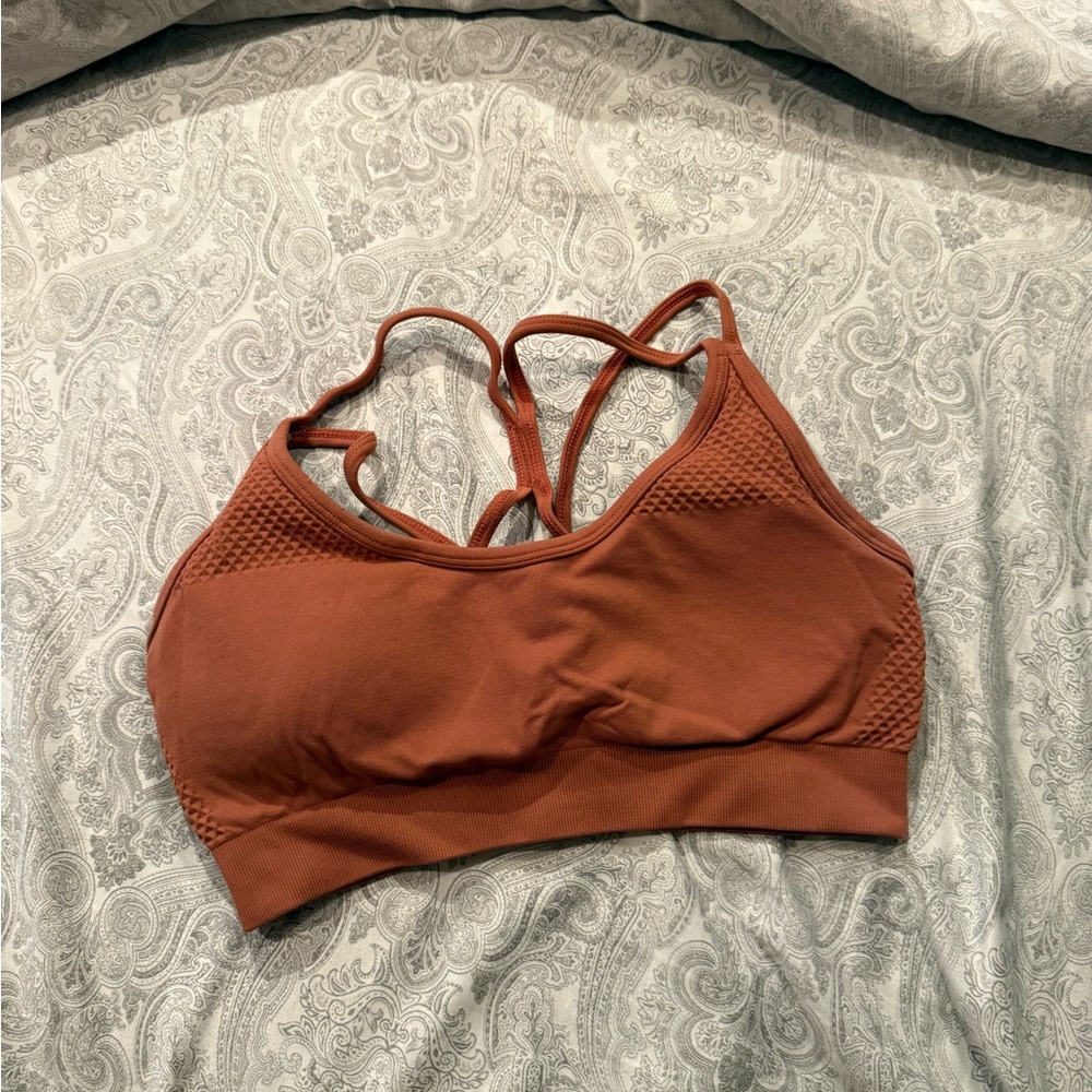 Women's Curves & CombatBoots Rust Sports Bra
